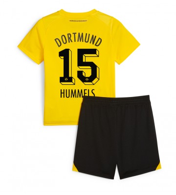 Borussia Dortmund Mats Hummels #15 Hemmakläder Barn 2023-24 Kortärmad (+ Korta byxor)